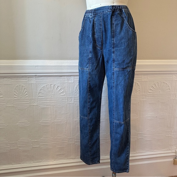 Rachel Comey Patchwork Jean w/ Elastic Waist, Light Weight Denim Size S - Picture 2 of 7